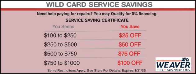 Wild Card Service Savings